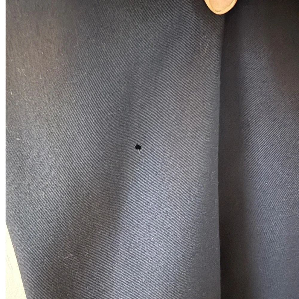 Oscar de la Renta Mens Navy Blue Blazer Sport Coat Gold‎ Tone Buttons *hole****